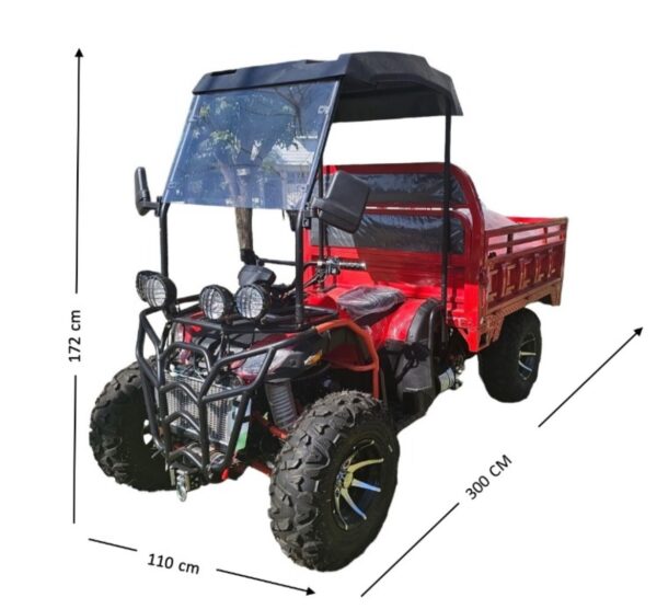 CUATRIMOTO AGRICOLA 300CС 4X4 SOPORTA HASTA 1000 KILOS, HOMOLOGADA - Imagen 3