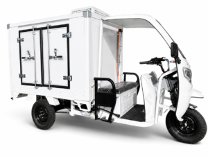 TRICICLO A GASOLINA Y ELECTRICO CON FRIO, homologado para circular en la ciudad